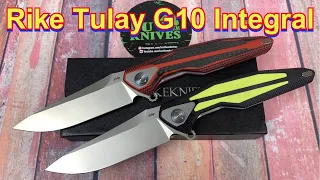 First G10 Integral knife ever !!!  It’s crazy cool !  Rike Tulay G10 integral linerlock  !