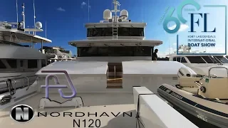 FLIBS 2019 - Nordhavn N120 "MY Aurora" Full Tour of $13.5 Million 120-foot Expedition Motor Yacht