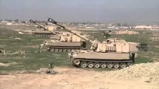 M109A6 Paladin 155mm SP Howitzer Live Firing