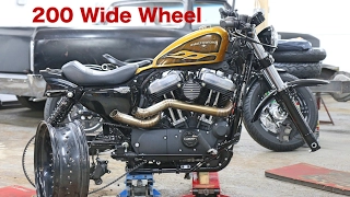Harley Davidson Sportster 48 Customisation Series Part 4a - 200 Wide Tyre