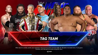 WWE 2K24: Ultimate Tag Team Showdown - 4 VS 4 Battle Royale!