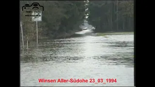 #Winsen #Aller #Südohe 1994, Hochwasser / Überschwemmung