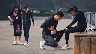 Girl Gets a Cramp While Running | Social Experiment