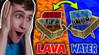 NOOIT LAVA VS WATER TNT TEGELIJK! (Experiment)