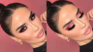 PINK MONOCHROMATIC MAKEUP 💕 | iluvsarahii