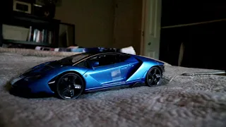 Unboxing My Blue 1/18 Diecast Lamborghini Centenario!