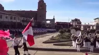 COLEGIO NACIONAL MIXTO SANTO TOMÁS -  CHUMBIVILCAS -  CUSCO. DESFILE ESCOLAR 21/06/2016.