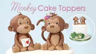 How to make a Cute Monkey Cake Topper Tutorial