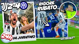 ⚽ RIGORE RUBATO! 24 ORE da TIFOSO JUVENTINO! JUVENTUS 2-4 INTER FINALE COPPA ITALIA dall'Olimpico