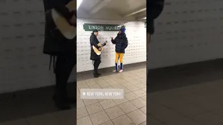 Jared Leto and Stevie Aiello in NYC subway l Live l Mars across America