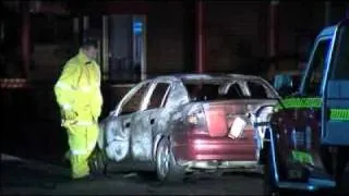 Body found in burning car