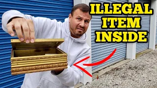 ILLEGAL ITEM HIDDEN INSIDE I Bought An Abandoned Storage Unit Locker Opening Mystery Boxes