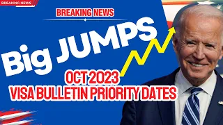 Visa Bulletin October 2023 Analysis | BIG Forward Green Card Priority Date Movements - No Backlogs