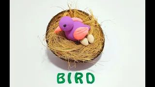 Bird- Easy clay modelling for kids