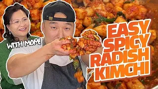 Easy Spicy Radish Kimchi (Kkakdugi) | Mama Cho Series