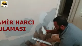 Rutubetli Duvar Tamiri 2 - Tamir Harcı Kullanımı - Saten Alçı Uygulaması - Hazır Sıva Nasıl Yapılır