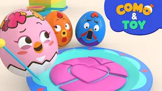 Como | Dalgona Challenge 2 | Learn colors and words | Cartoon video for kids | Como Kids TV