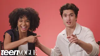 Yara Shahidi and Charles Melton Play 'I Dare You' | Teen Vogue