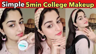 SIMPLE College Makeup look in 5mins💄| BUDGET FRIENDLY 😍 #shorts #youtubeshorts #ashortaday