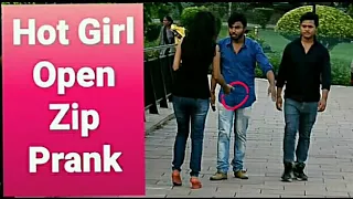 Hot Girl Open Pant Zip Prank || Apki Zip Khuli Hai Prank || Pranks in india || New Pranks 2019