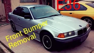 E36 Drift Project Build pt 3 Front Bumper Removal