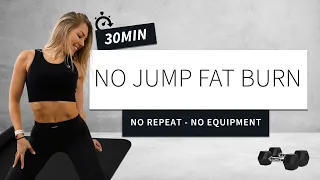 NO JUMP FAT BURN - no repeat - no equipment - burns a lot of calories