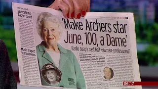 Dame June Spencer? 100 years old and still working (UK) - BBC News - June 2019