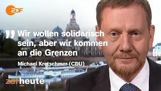 Asylpolitik: Kretschmer fordert Obergrenze bei Asylanträgen | ZDF-Morgenmagazin