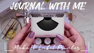 ASMR Unboxing and Journaling feat. @MakeID Q1 Label Printer