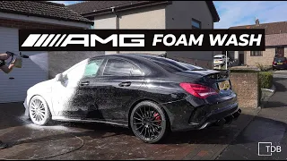 Cleaning a Dirty MODIFIED CLA45 Mercedes - Exterior Safe Wash & Synergy Boost Lance Applied Sealant