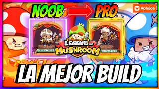 ▶️🔥LA MEJOR BUILD PARA GUERRERO 🍄 Legend of Mushroom 🍄