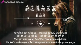 那女孩对我说 Na Nu Hai Duì Wo Shuo 戴羽彤 Dai Yu Tong  lyric subtitle terjemahan English Bahasa