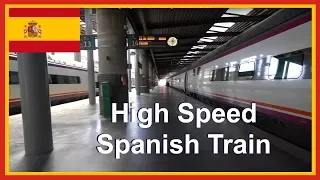 RENFE Spanish Rail Travel in Europe Fast Train Journey in Spain Madrid Railway Station to Toledo