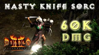 Crazy Sorc Throws Knives! Exotic Sorceress Build [Diablo 2 Resurrected Character Guide]
