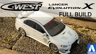 1/24 Mitsubishi C-West Lancer Evolution X. Full build. Aoshima 058978