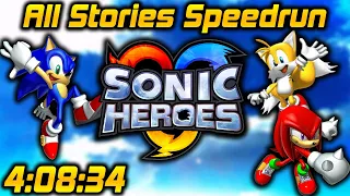 Sonic Heroes - All Stories Speedrun in 4:08:34 IGT