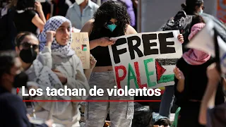 En Estados Unidos, universitarios piden alto al fuego en Gaza y los tachan de violentos