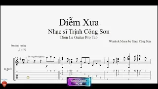 Guitar Cover Solo 'Diễm Xưa' by Trịnh Công Sơn with Guitar Tutorial TABs