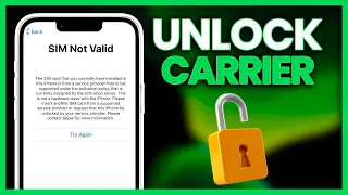 How to Unlock iPhone SIM Not Valid for FREE ✅ Unlock iPhone from Carrier All Models 2024