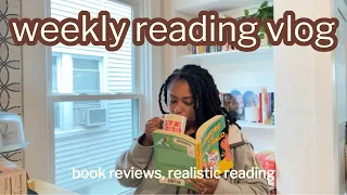 how much i realistically read in a week | weekly reading vlog