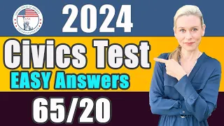 US Civics Test 65/20 Exemption Civics Questions and EASY answers | USCIS Naturalization Interview