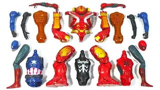 Merakit Mainan Captain America, Spider-Man, Siren Head Venom, Hulk Buster Avengers Superhero toys