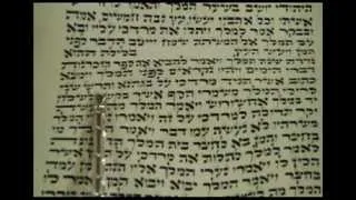 Book of Esther Reading Megillah Scroll Hebrew for Purim קריאת מגילת אסתר לפורים בנוסח אשכנז