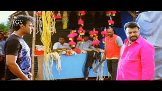 Darshan Enters Sai Kumar’s Village And Gets Into Trouble - Brundavana Kannada Movie Part 2
