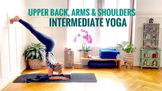 Dynamic Yoga | Upper Back, Arms, Shoulders & Twists | 55 min | Intermediate Level
