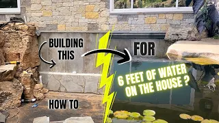 Swim Pond How To | Installing A 6' Vertical Wall Of Water Against A House