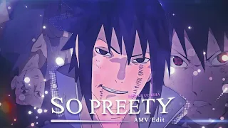 So Preety || Sasuke Uchiha || [Amv/Edit]!! Alight Motion "Free preset" (+Remake clips)