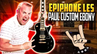 Epiphone Les Paul Custom Ebony | METAL | 3 Amp Heads