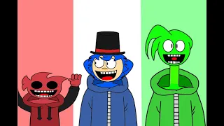 just a bit crazy - green and his friends