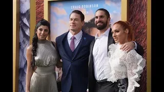 Fandango Interviews John Cena, Becky Lynch, and Seth Rollins at Dolittle Premiere!